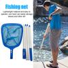 Fish Pond Skimmer Net Telescopic Pool Ponds Cleaning Net Detachable  Lightweight Multifunctional Debris Tools Accessories