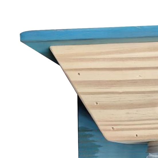 Wood House Carpenter Bee Trap with Clear Bottle Outside Natural Wood Boring Bee