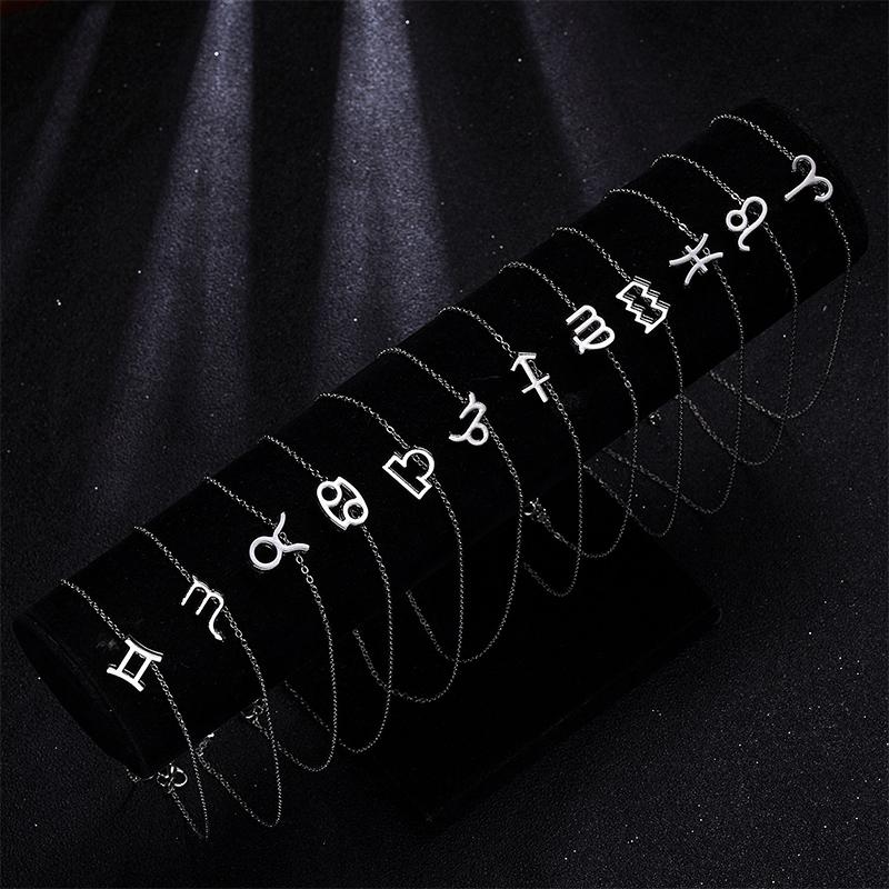 12 Созвездие Двухцветный Знак Зодиака Скорпион Ожерелье Подвеска Лев Подвески Ювелирные Изделия Подарки Ювелирные Изделия Колье Овен Рак