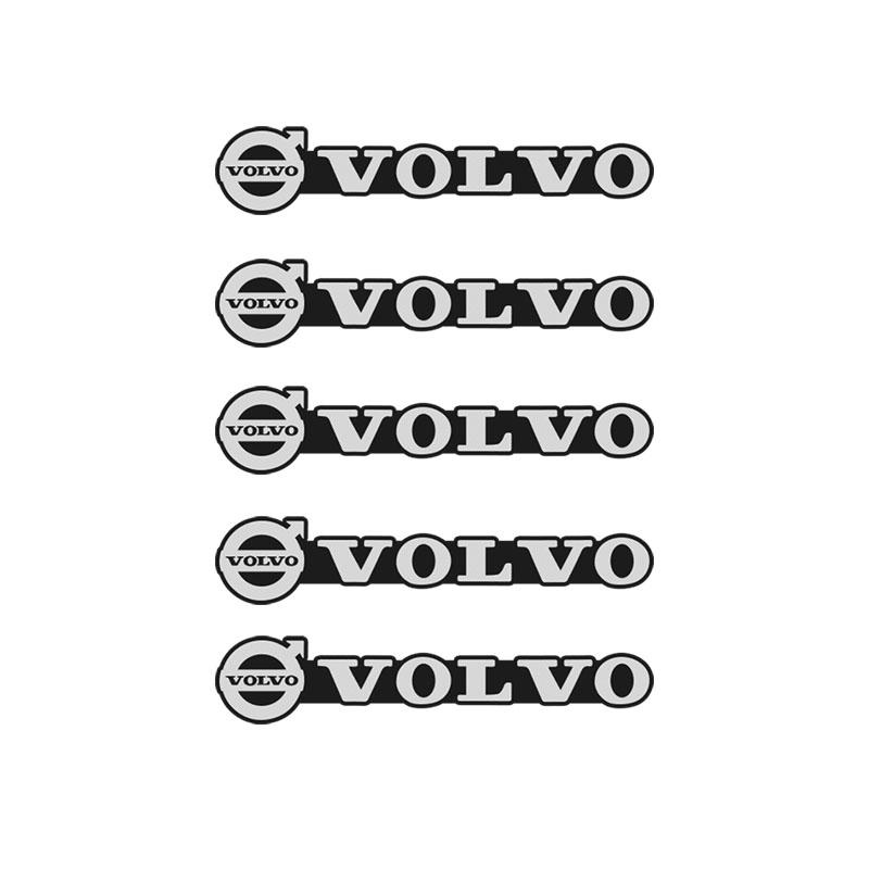 4pcs 3D aluminum speaker stereo speaker badge emblem Sticker for Volvo XC40 XC90 V40 V90 V60 XC60 S80 S60 S90 C40 V70 XC70