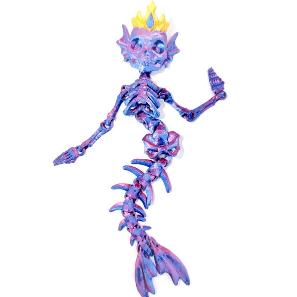 Lightweight Sturdy Material 3D Printed Mermaid Skeleton Movable Bone Figure Party Layout