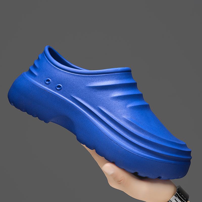 Обувь для шеф-повара из ЭВА, мужская, нескользящая, маслостойкая, водонепроницаемая, для ресторана, кухни, рабочая обувь, садовая обувь, мягкие резиновые сандалии, размер 36-45