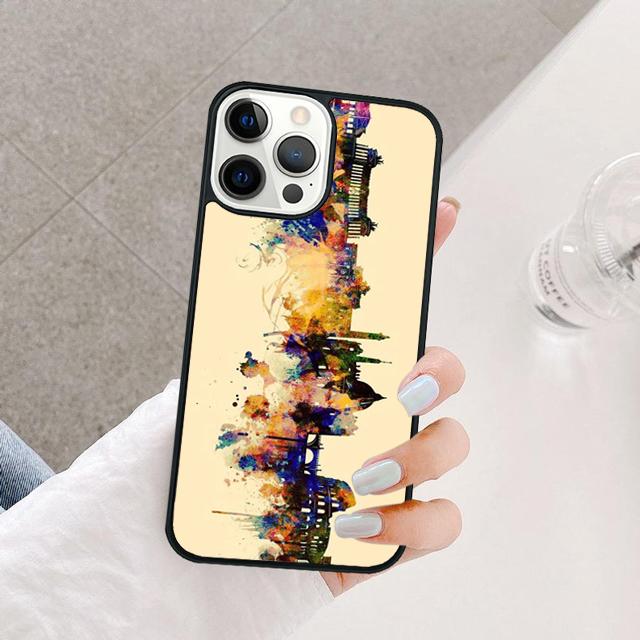 Италия Рим Городской Чехол для Телефона Для iPhone 17 Air 16e 15 14 13 12 Pro Max 11 Pro Max Plus Coque Чехол