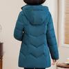 Plus Size 2XL-6XL Middle Age Women's Coat Winter Parkas Hooded Casual Loose Thick Warm Lady Jackets Long Sleeve Outerwears
