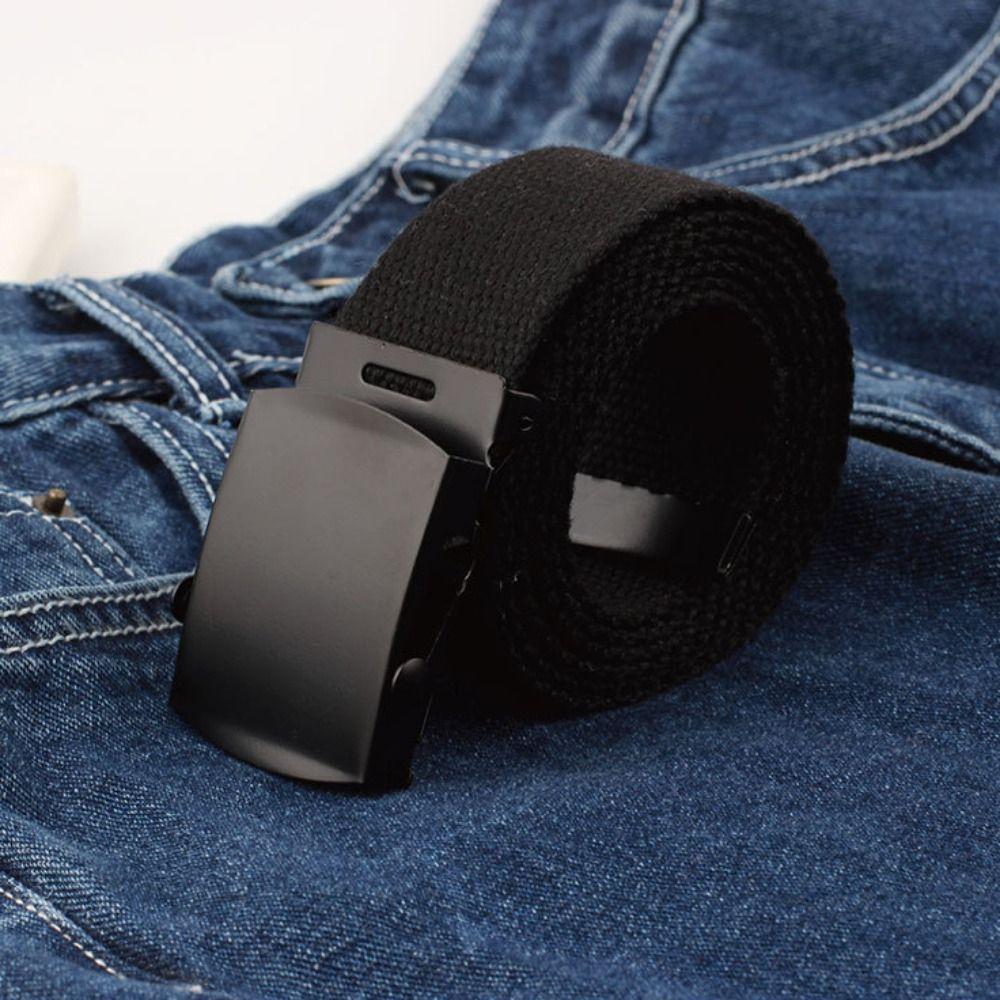 Canvas Women Nylon Belt Wide Side Jeans Decoration Fashion Man's Waist Belt Party