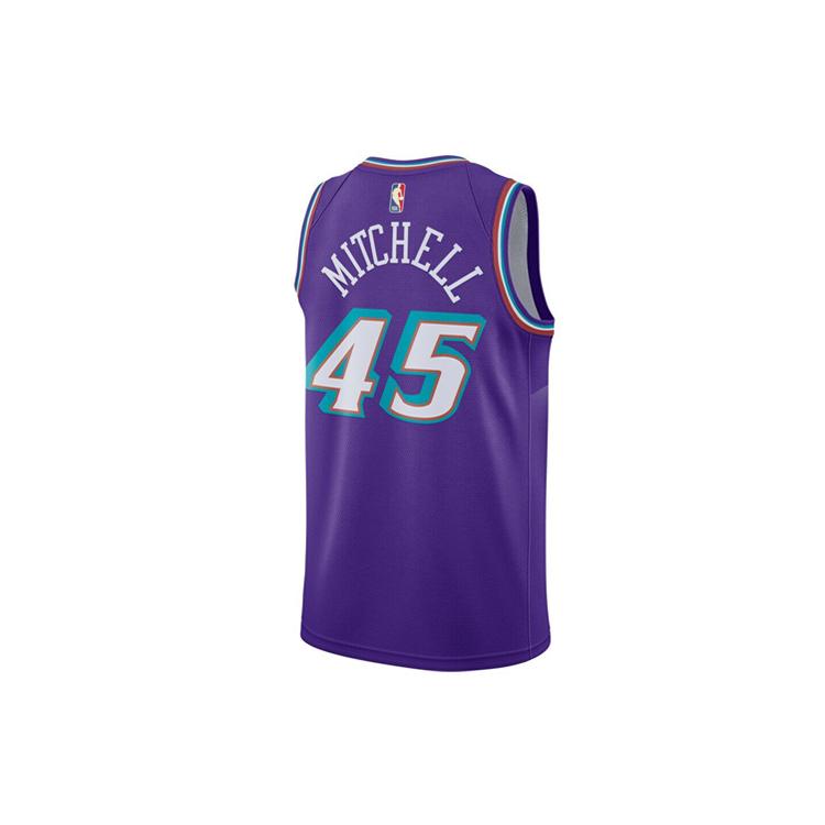 Nike X NBA Юта Джаз Донован Митчелл Классическое издание Swingman Джерси Фиолетовый AV4517-504