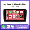 Для Mercedes Benz GL ML W164 GL320 ML350 ML500 X164 GL35 GL45 GL450 2005 - 2012 Android 14 Автомобильное радио Мультимедиа Навигация