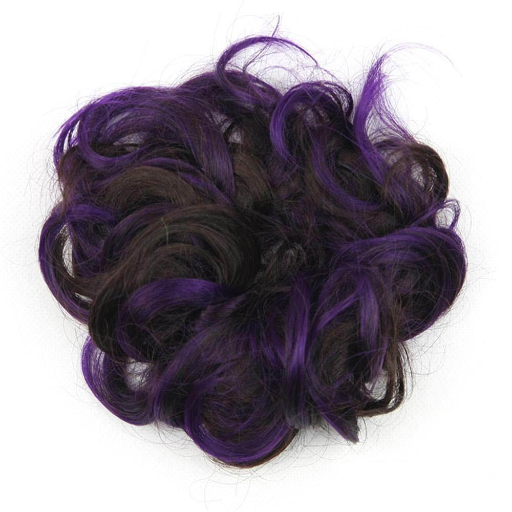 Accessories Hair Pieces Elastic Band Hair Bun Curly Scrunchie Curly Messy Chignon Hair Extension