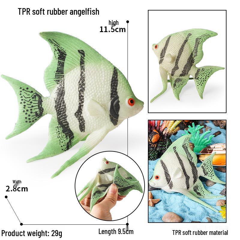 Ocean Wildlife Simulation Toy Set: Sea Turtle, Shark, Whale, Sea Lion, Tiger Shark, Manta Ray, Seal, Grouper.