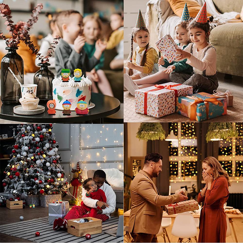 5 шт. Фигурки Южного Парка Мультяшные Персонажи Украшение для Торта На Вечеринку