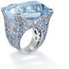 Кольцо Sanjie Wish Exaggerated Blue Square Ring - Ювелирные изделия в европейском и американском стиле