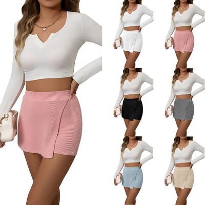 Женские модные летние шорты с карманами и высокой талией, повседневные брюки