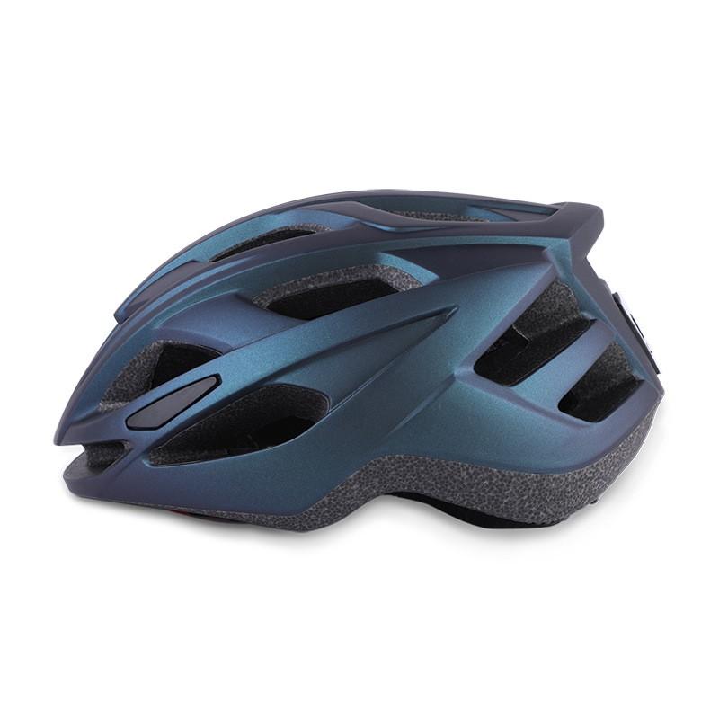 Ventilated Cycling Helmet Road Bike Riders Unisex Adult Half With LED Rear Light PC Shell