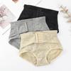 Mid Waist Postpartum Body Shapers Lace Flower Slimming Buckle Shapers Butt Lifter Briefs  Female