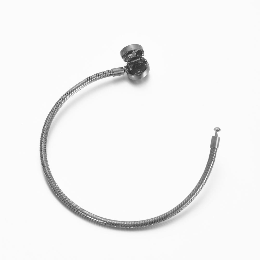 925 Silver Black Star Charm Bracelet Handmade Jewelry Gift for Women Heart Beads Pendant Fit
