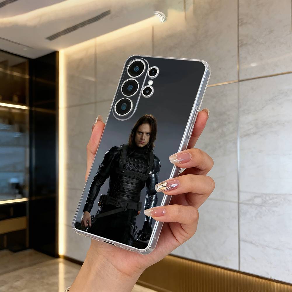 B-Bucky- Barnes Winter -S-Soldier Phone Case For Samsung S25,S24,S21,S22,S23,S30,Ultra,S20,Plus,Fe,Lite Transparent Cover
