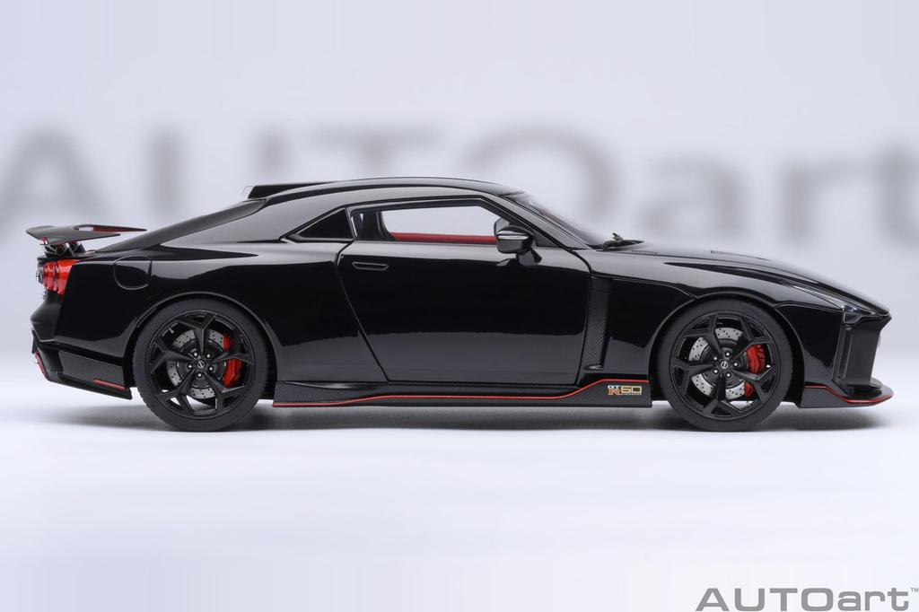 AUTOart Scale Nissan by ITALDESIGN Finished Model 77513 1/18 GT-R50 (Black/Matte Black)