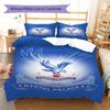Crystal Palace Football Club Pattern Bedding,Quilt Set Quilt Cover Pillowcase Home Birthday Gift (1 * duvet cover + 2 * pillowcase, without core)