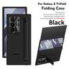 For Samsung Galaxy Z TriFold phone case, with tempered glass, integrated stand, with pen and pen slot, fingerprint-resistant
