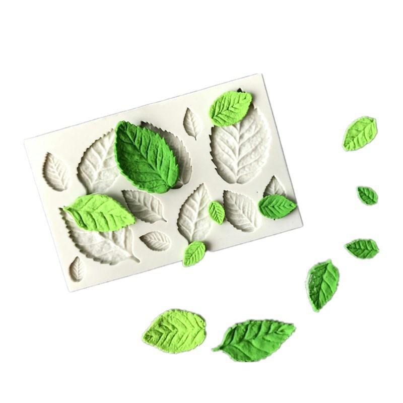 1Pcs Maple / Rose Leaves Silicone Mold Fondant Mold Cake Cecorating Tools Cupcakes Baking Gumpaste Mold Tools