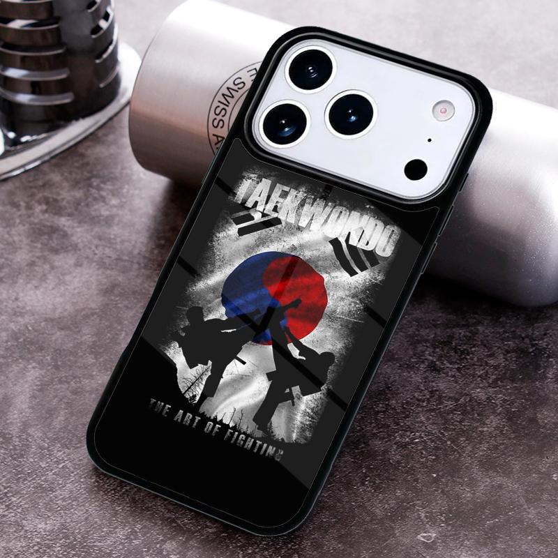Чехол для телефона Кунгфу Тхэквондо для iPhone 17 16 15 Pro Max Air 14 13 12 11 Plus Ударопрочный Чехол Capa