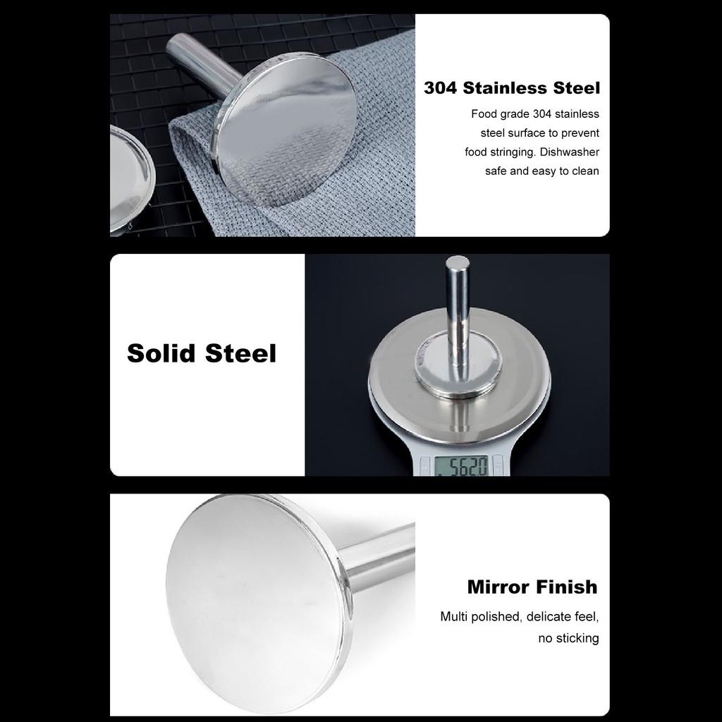 Meat Pounder 304 Stainless Steel Meat Loosening Hammer Multifunctional Thickened and Weighted Chicken Tenderizer Meat Hammer 4