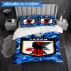 3PCS Japan Football Association Emblem Bedding Set 2D Printing (Includes 1 Duvet Cover + 2 Pillowcases Coreless), Bedroom decor,Fan gift