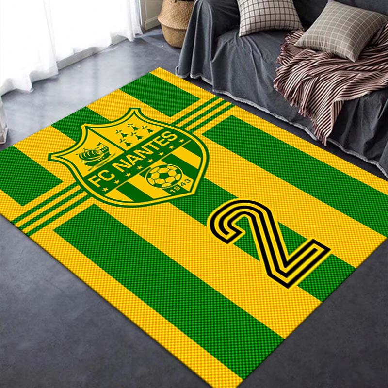2025 New FC Nantes Carpet Rug for Living Room Bedroom Home Sofa Decoration,Kids play Non-slip Floor Mat