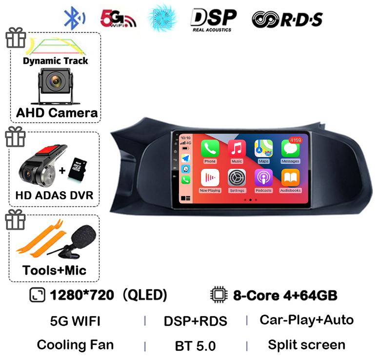 Android 14 Carplay Auto Car Radio For Chevrolet Onix 2012 - 2019 Multimedia Video Player Stereo Audio 2Din GPS WIFI+4G Head Unit