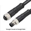 M8 10M PUR/PVC Unshield Cable 3Pin 4 5 6Pin 8Pin Waterproof Aviation Connector Male To Female Straight To Curved Power Adapter