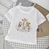 Kids Fall Summer Comfy Child Tops Cute Funny Cartoon  Clothes Short Sleeve Tee Shirt