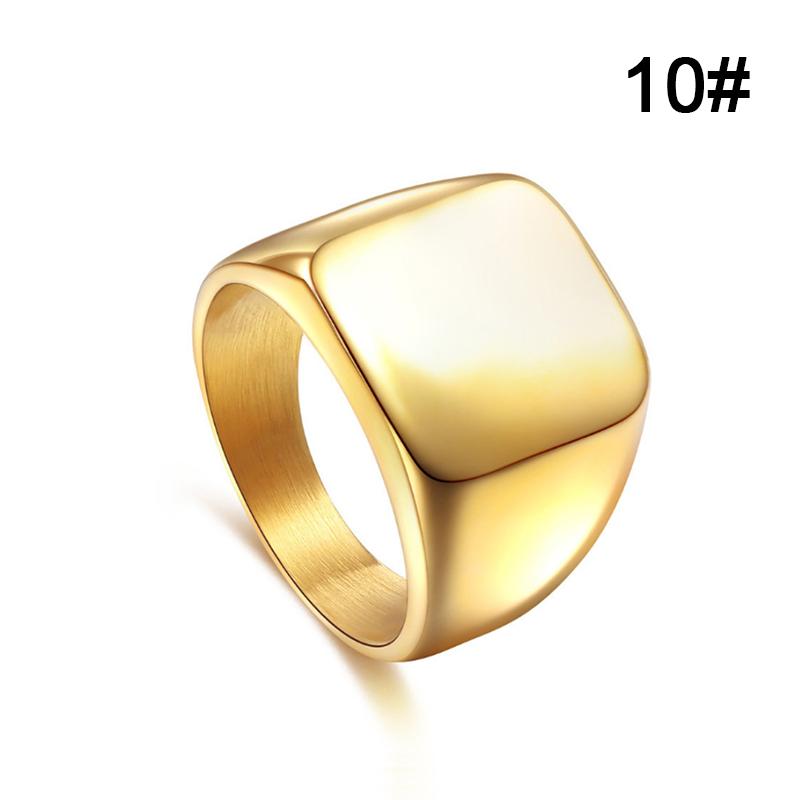 Мужское ювелирное кольцо, простые кольца из нержавеющей стали, цельное полированное классическое модное обручальное кольцо