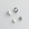 Текстурированные тайские бусины-разделители из стерлингового серебра S925 для самостоятельного изготовления хрустальных браслетов и ожерелий.