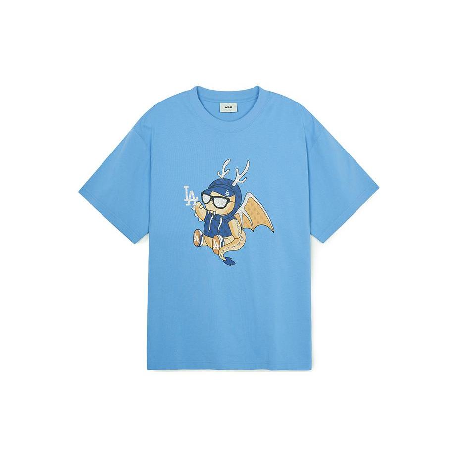 MLB SS24 Set in Sleeve T Shirt Unisex Light Blue 3ATSQ0141-07BLL