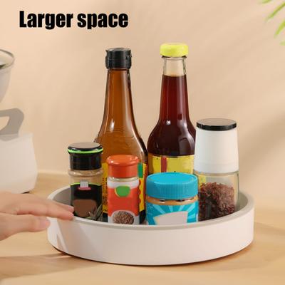 Вращающийся на 360 градусов органайзер Lazy Susan с поворотным столом, большой емкостью для хранения специй и косметики