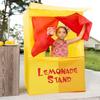 Kids Tent Lemonade Stand Puppet Show Theater Pretend Play House Play Tent Stage Set for Children