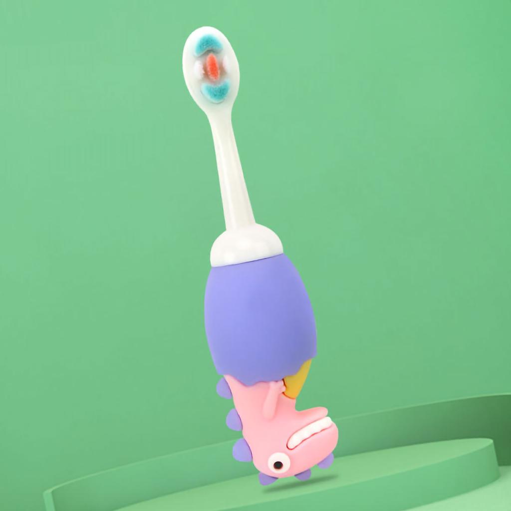 Kid Soft Brush Hair Toothbrush Cartoon Cute Dental Care Stain Removal Deep Clean Child Toothbrush