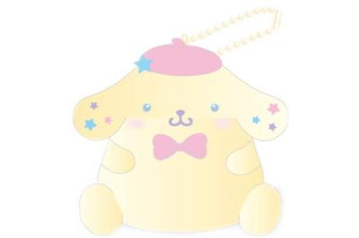 SK Japan Sanrio Dreamy Plush Ball Chain Pompompurin