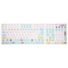 2Pcs Mechanical Keyboard Sticker Frosted Surfaces Cute Cartoon Clear Pattern PVC Keyboard Sticker