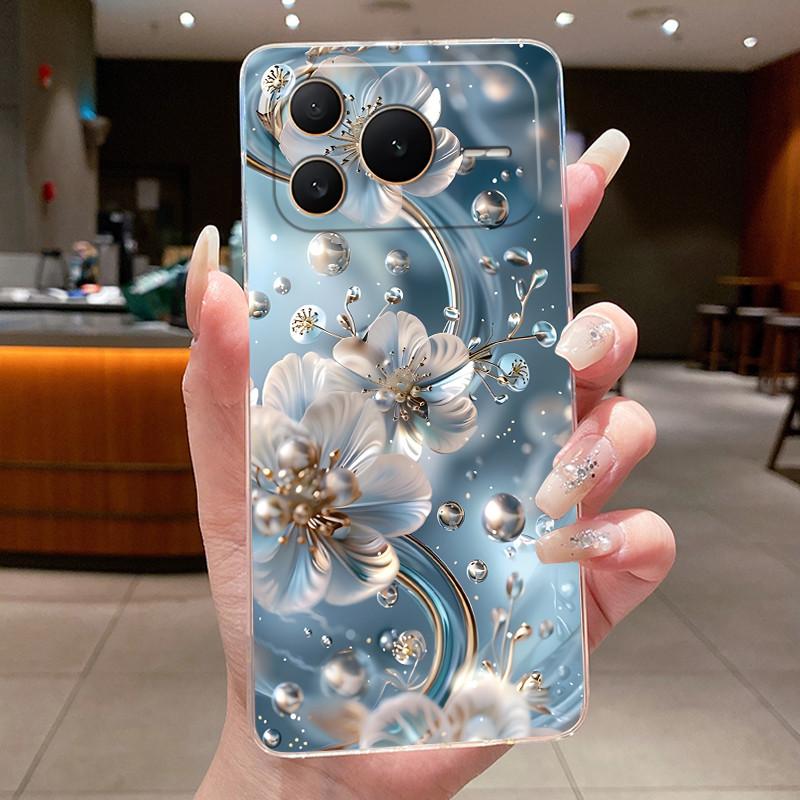 For Honor Power 2 Case Clear Cover Luxury Fashion Butterfly Flower Soft TPU Silicone Casing for Honor Power2 SER-AN00 Phone Case