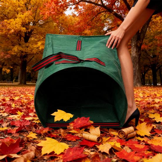 Многоразовый мешок для сбора опавших листьев, большой емкости, для садовых отходов