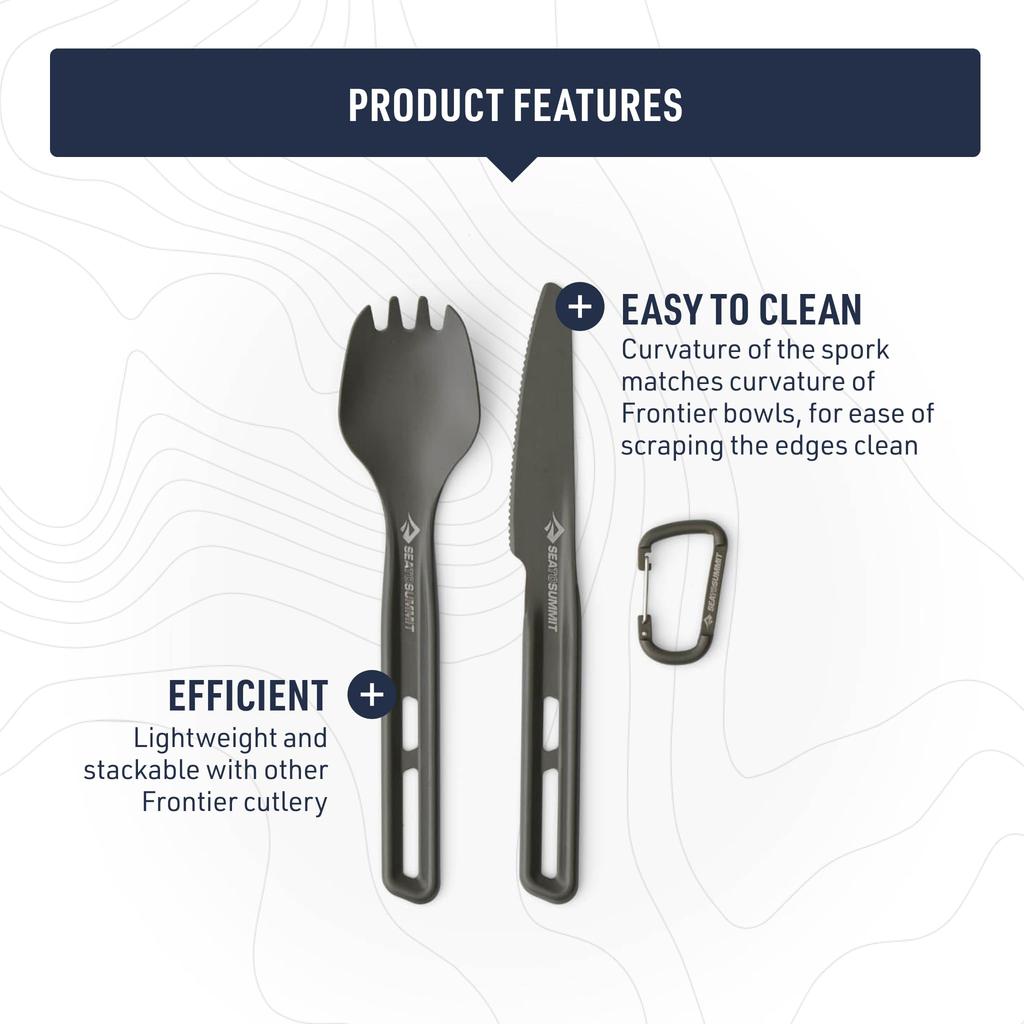 Sea to Summit Frontier Ultralight Cutlery Set Spokes and Knives