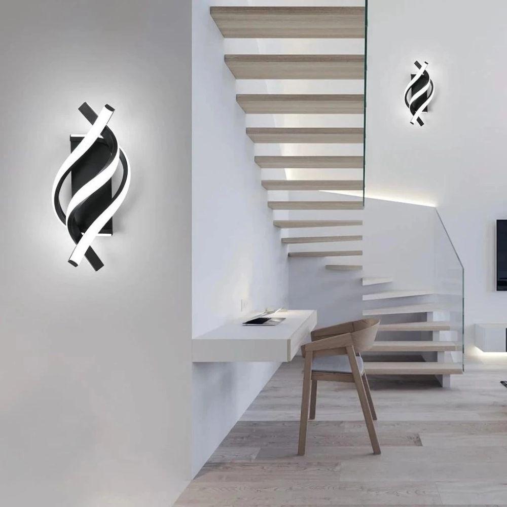 Вращающийся светодиодный настенный светильник из нержавеющей стали, минималистичная настенная лампа, креативный настенный светильник, коридор