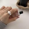 Высококачественное регулируемое матовое кольцо с brushed-поверхностью для женщин - Стильное, персонализированное, креативное кольцо на указательный палец