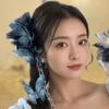 Beads Moonlight Tulle Shark Clips Large Size Ancient Style Hairgrips  Daily