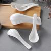 White Ceramic Spoon