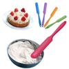 1 x Silicone Batter Spatula Cake Cream Mixer Long Handled Models Baking Scraper Random Color KTY