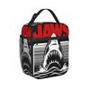 Jaws Movie Lunch Bag Cute Office Lunch Box Print Portable Thermal Tote Handbags