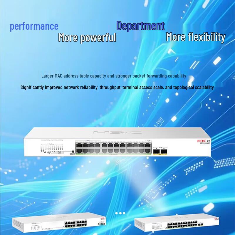 H3C US110-24G2MF 2.5G Cloud-Managed Rackmount Switch