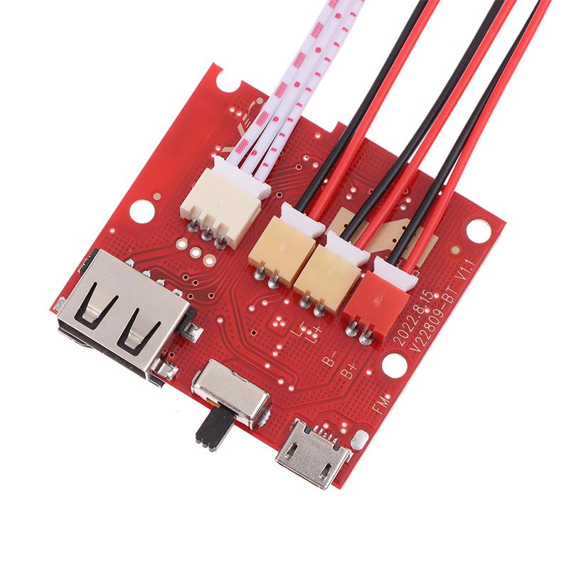Беспроводной электронный модуль динамика печатная плата с усилителем декодер MP3 FM-радио аудио плата светодиодный двухканальный беспроводной модуль